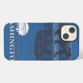 Bear in Moonlight – ワシントン山ベイカー iPhoneケース (裏面横)