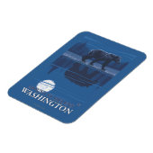 Bear in Moonlight -山セント・ヘレン マグネット (左側)