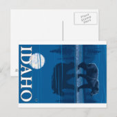 Bear in Moonlight - Idaho ポストカード (正面/裏面)