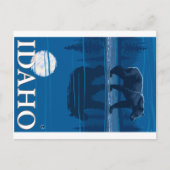 Bear in Moonlight - Idaho ポストカード (正面)