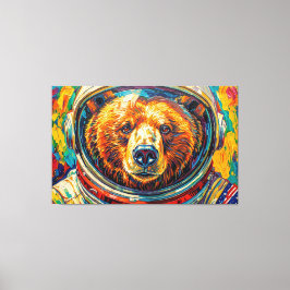BEAR IN SPACE-5 キャンバスプリント