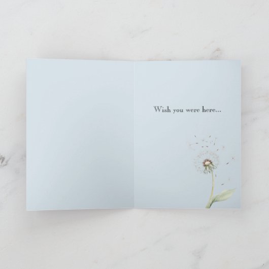 Bear in the Woods Missing You カード (内部)