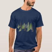 Bear in Trees Graphic Outdoor Exploring Tシャツ (正面)