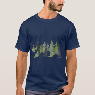 Bear in Trees Graphic Outdoor Exploring Tシャツ