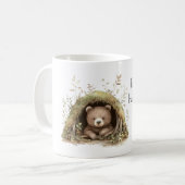 Bear in Woods Find Your Happy Place コーヒーマグカップ (正面左)
