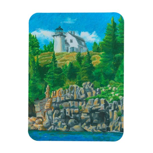 Bear Island Light Painting Flexible Magnet マグネット (縦)