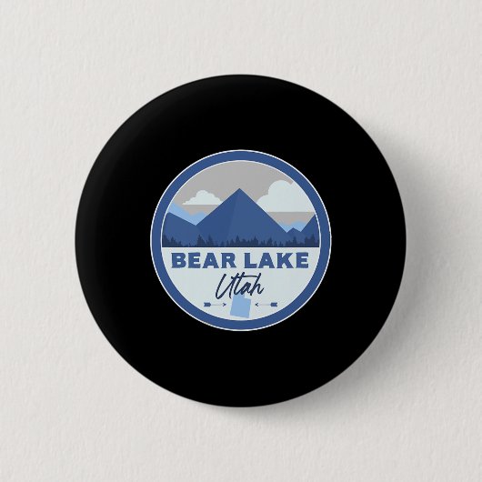Bear Lake Utah Ut Mountains Badge Hiking Souvenir 缶バッジ (正面)