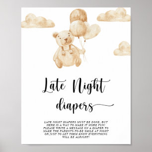 Bear \ Late night diapersゲームポスター ポスター