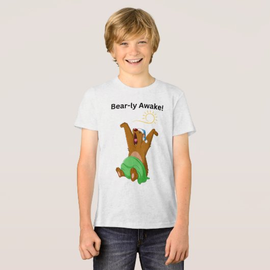 Bear-ly Awake! トライブレンドＴシャツ (正面全面)