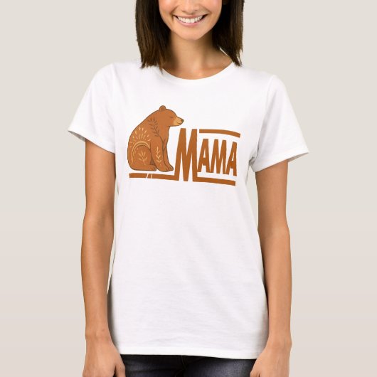 Bear Mama T-Shirt Tシャツ (正面)