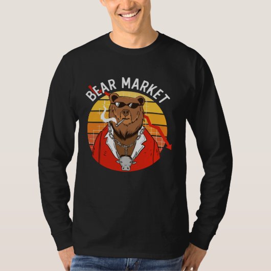 Bear Market Financial Day Trader Trading Finance M Tシャツ (正面)