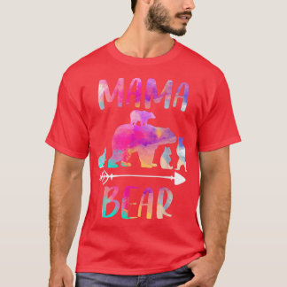 Bear Matching Family Outfits, Funny Mama Bear Four Tシャツ