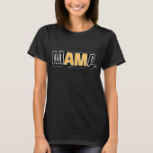 bear-mom Minimal Mama Typography Design Tシャツ (正面)