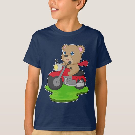 Bear Motorcycle Tシャツ (正面)