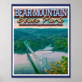 BEAR MOUNTAIN STATE PARK - BEAR MOUNTAIN BRIDGE NY ポスター (正面)