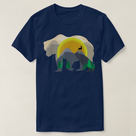 Bear Mountains Hiking Deer Mountaineer Tank Top 27 Tシャツ (デザイン正面)