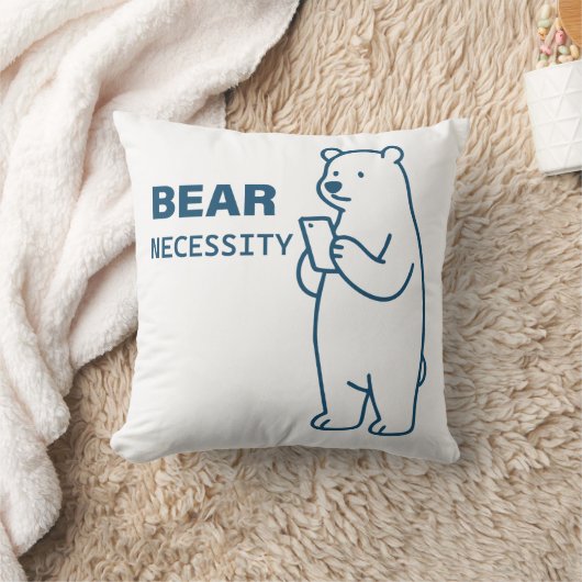 Bear Necessity クッション (ブランケット)