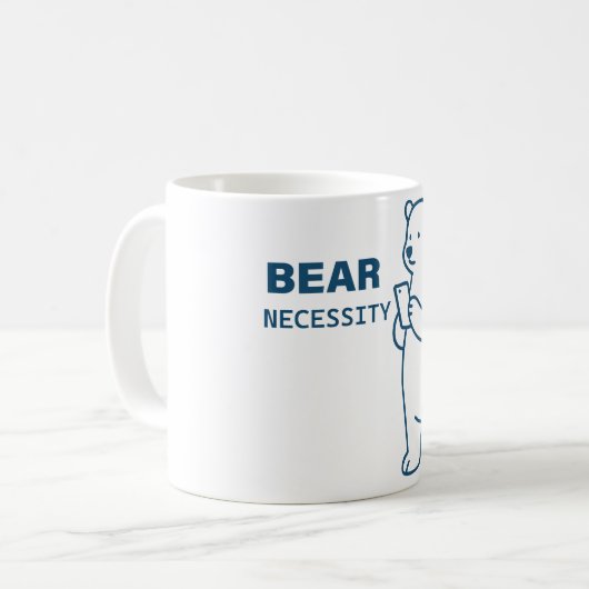 Bear Necessity コーヒーマグカップ (正面左)