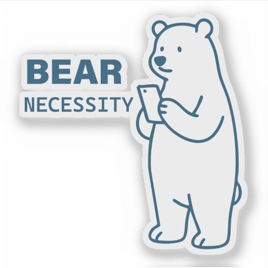 Bear Necessity シール (正面)