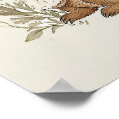 Bear Nursery Print, Vintage Style Nursery PRINTABL ポスター (角)