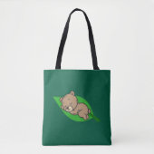 Bear on a Leaf Tote トートバッグ (正面)
