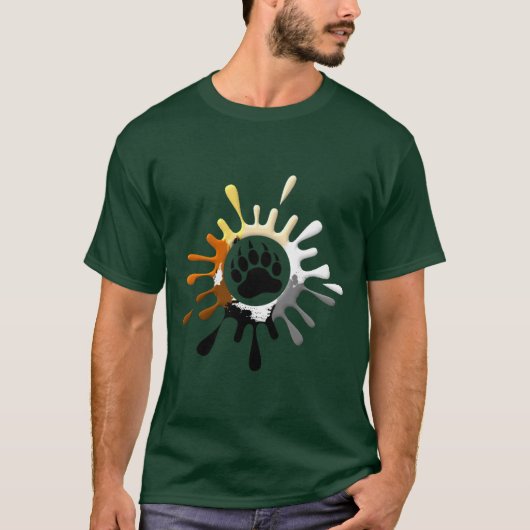 Bear Paw Splash ゲイ ベアーズ プライド Tシャツ (正面)