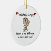 Bear PediatricナースTシャツとギフト セラミックオーナメント (右)