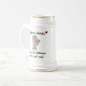 Bear PediatricナースTシャツとギフト ビールジョッキ (正面左)