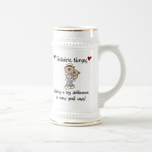 Bear PediatricナースTシャツとギフト ビールジョッキ (右)