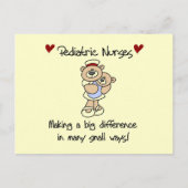 Bear PediatricナースTシャツとギフト ポストカード (正面)