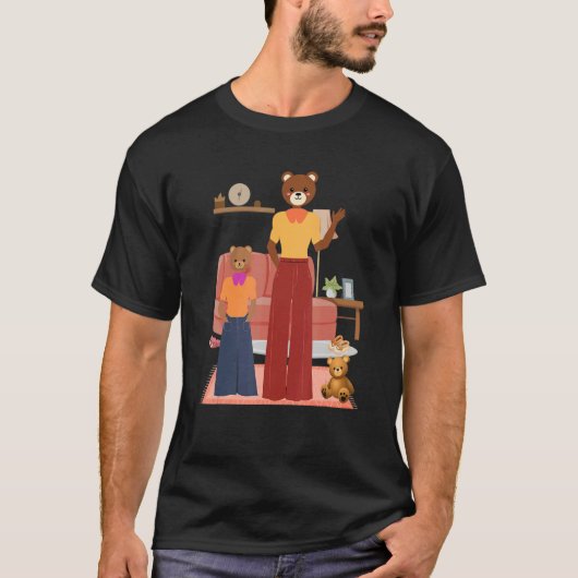 Bear People Mixed Family Home Cuddly Teddy Bears Tシャツ (正面)