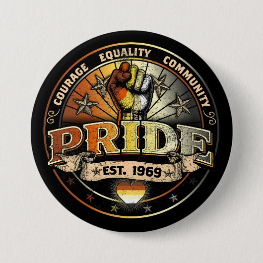 Bear Pride 1969年創設 缶バッジ (正面)