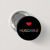 Bear Pride Huggableボタンのママ 缶バッジ (正面&裏面)