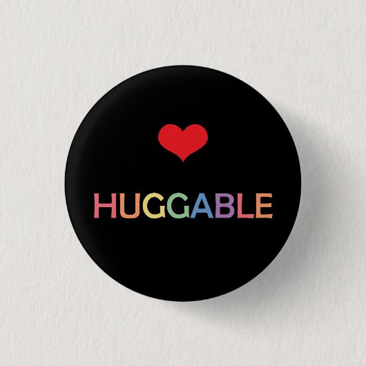 Bear Pride Huggableボタンのママ 缶バッジ (正面)