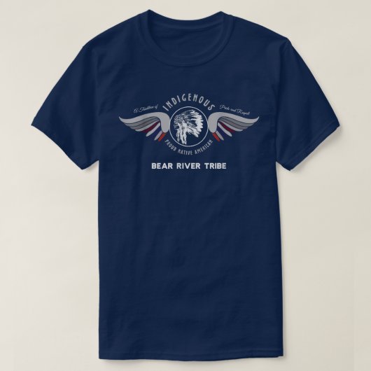 Bear River Native American Indian Tradition Pride Tシャツ (デザイン正面)