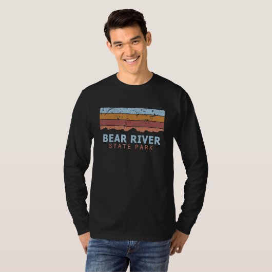 Bear River State Park Wyoming Retro Cool Tシャツ (正面フル)