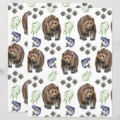 Bear Scrapbook Paper (正面/裏面)