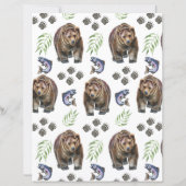 Bear Scrapbook Paper (裏面)
