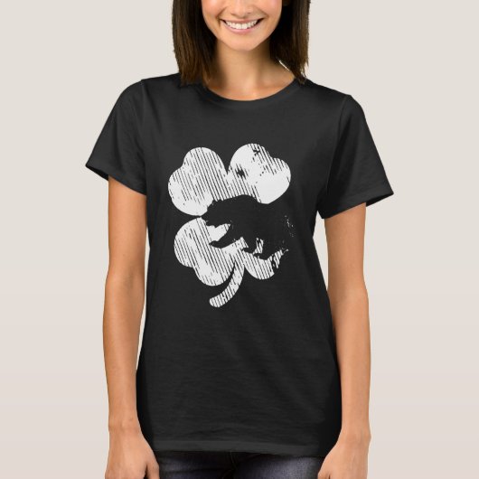 Bear Shamrock St Patrick's Day Irish Clover Saint Tシャツ (正面)