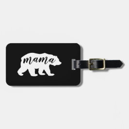 Bear Silhouette白黒原稿のママ ラゲッジタグ