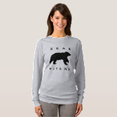 Bear Silhouette Bear With Me Women's T-Shirt Tシャツ (正面フル)
