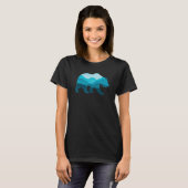 Bear Silhouette Outdoor Landscape Wildlife Forest  Tシャツ (正面フル)