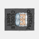 Bear Sleepwear Official Cuddle Teddy フリースブランケット (正面(横))