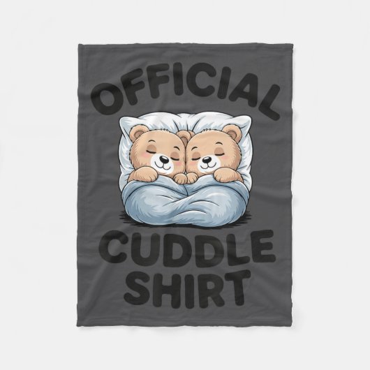 Bear Sleepwear Official Cuddle Teddy フリースブランケット (正面)