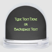 Bear Snow Globe Custom Aurora Bear Snow Globes (裏面)