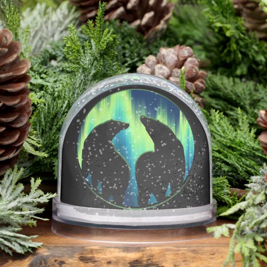 Bear Snow Globe Custom Aurora Bear Snow Globes (冬)