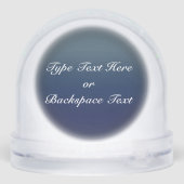 Bear Snow Globe Custom Polar Bear & Cubs Snowglobe (裏面)