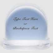 Bear Snow Globe Custom Polar Bear & Cubs Snowglobe (裏面)