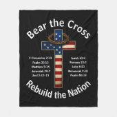 Bear the Cross - Rebuild the Nation フリースブランケット (正面)
