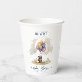 Bear Themed Gender Neutral Baby Shower 紙コップ (裏面)